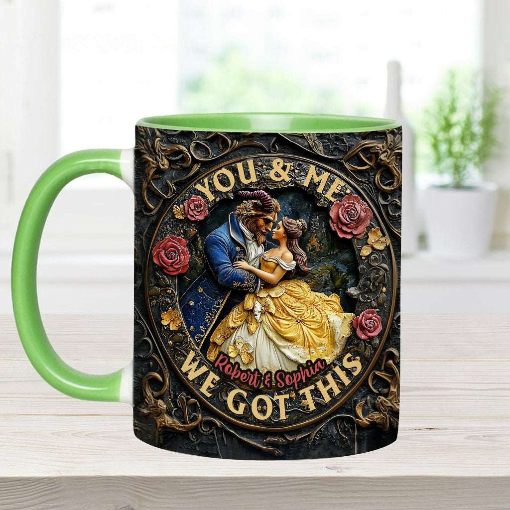 You & Me We Got This - Personalized Couple Accent Mug