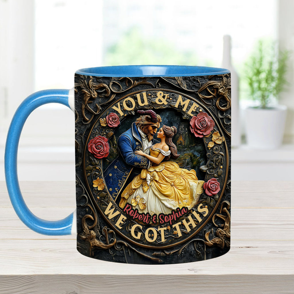 You & Me We Got This - Personalized Couple Accent Mug