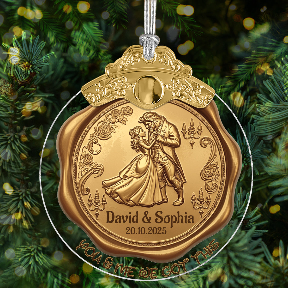 You & Me We Got This - Personalized Couple Vintage Ornament