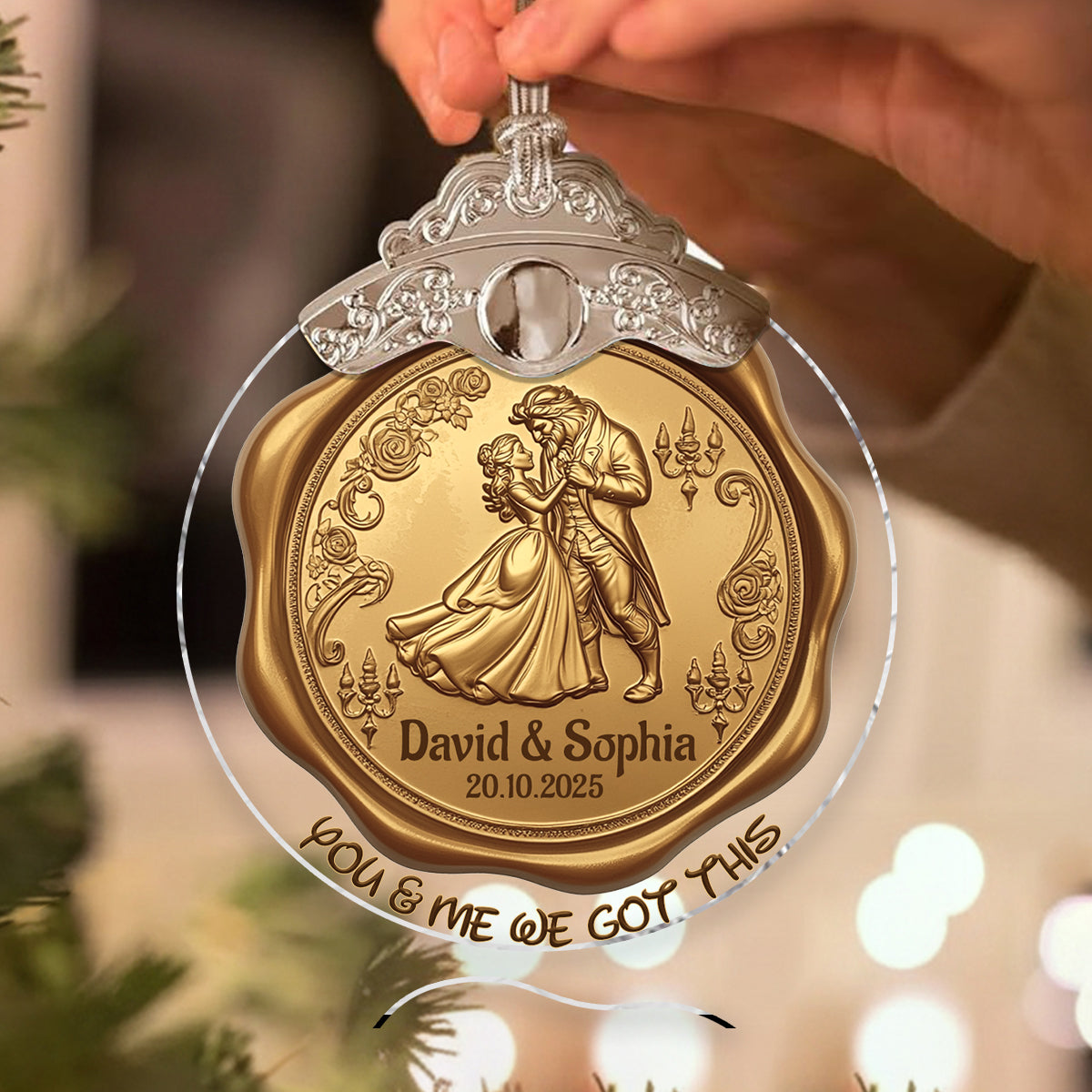 You & Me We Got This - Personalized Couple Vintage Ornament