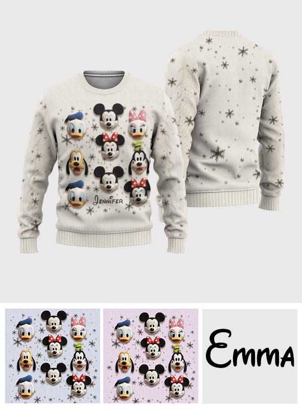 Friends - Personalized Mouse Ugly Sweater