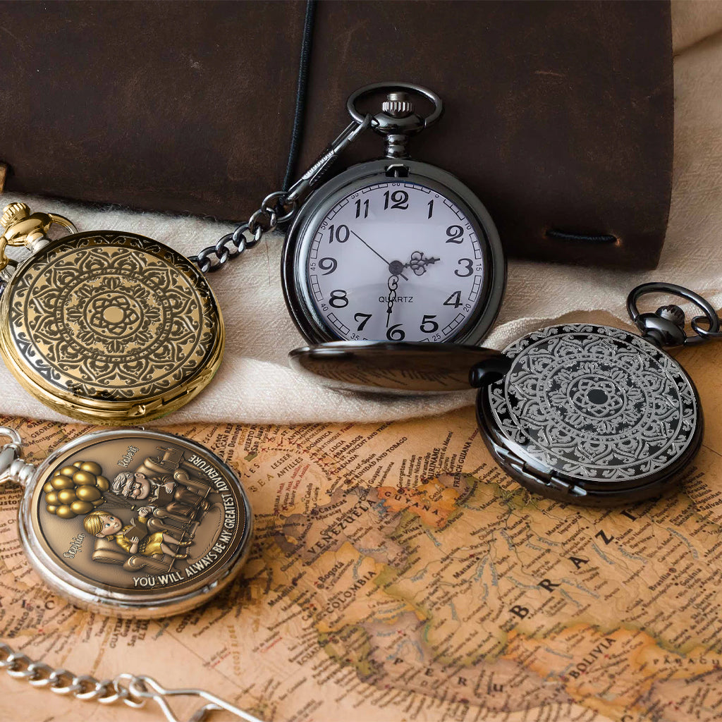 You Are My Greatest Adventure - Personalized Couple Pocket Watch