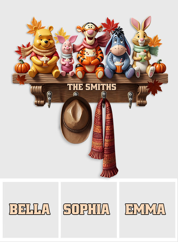 Fall Vibes - Personalized Autumn Custom Shaped Hanging Rack