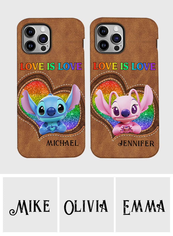 Love Is Love - Personalized LGBT Support Full Print Phone Case