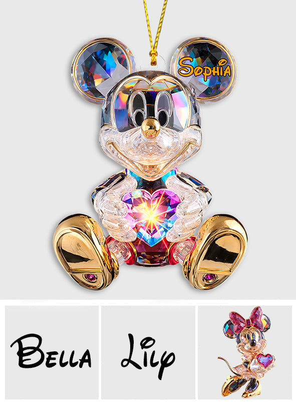 Merry Christmas - Personalized Mouse Ornament