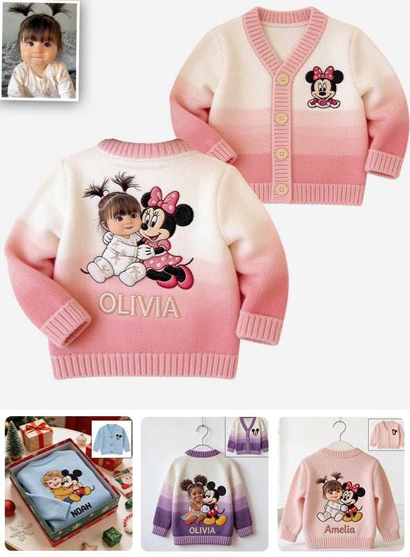 Magical Friends - Personalized Mouse Cardigan Sweater