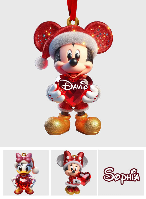 Merry Christmas - Personalized Mouse Ornament
