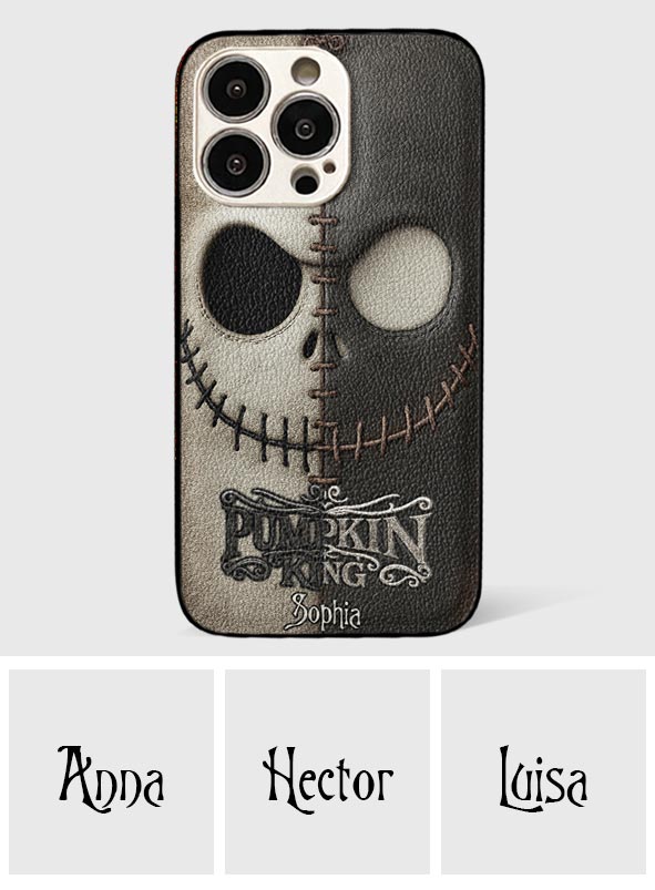 The Pumpkin King - Nightmare Leather Phone Case