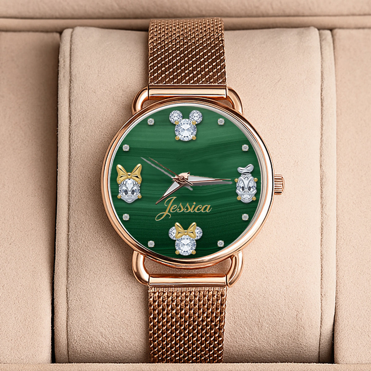Magical Green - Personalized Mouse Women Hand Watch