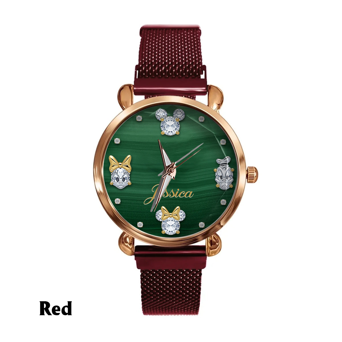 Magical Green - Personalized Mouse Women Hand Watch