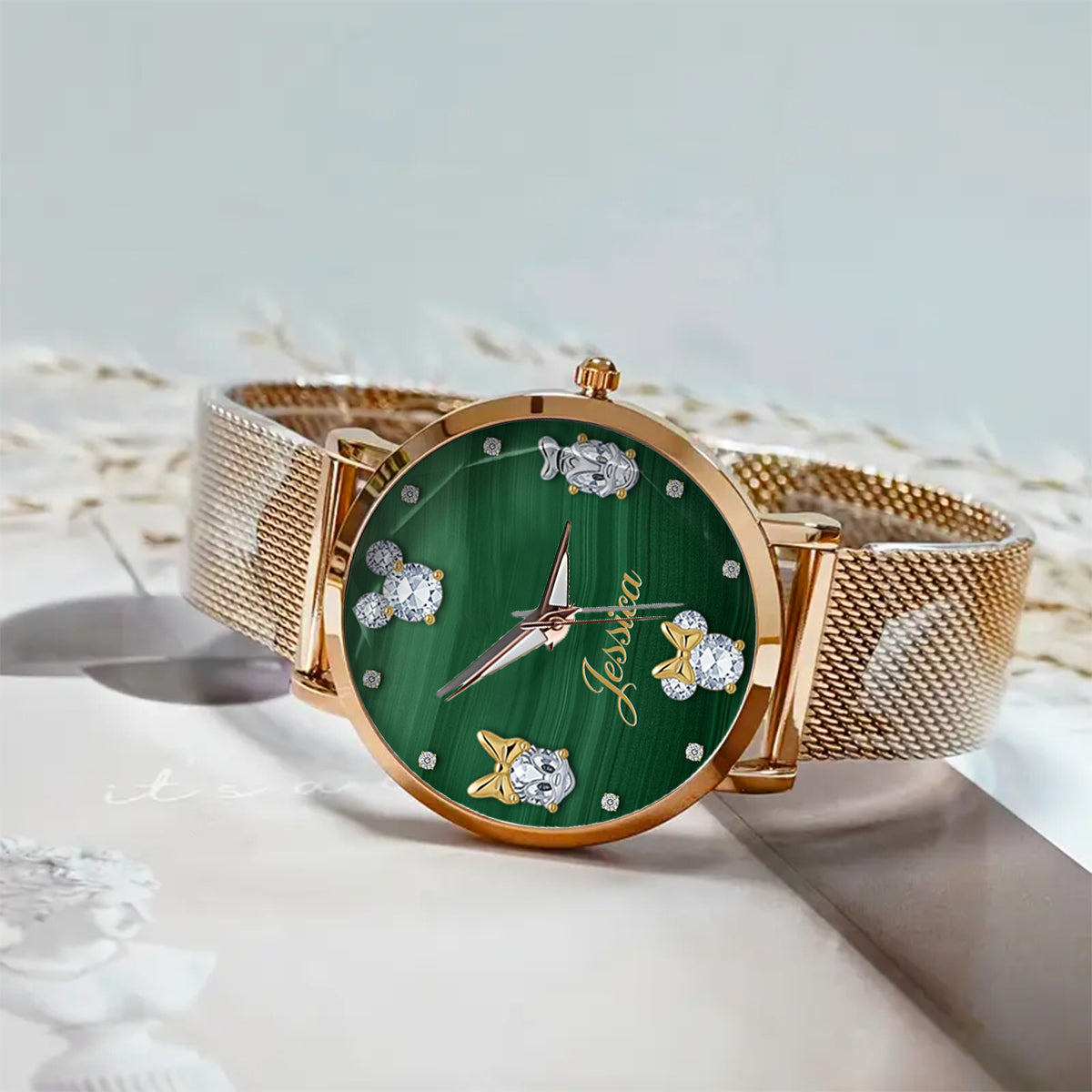 Magical Green - Personalized Mouse Women Hand Watch