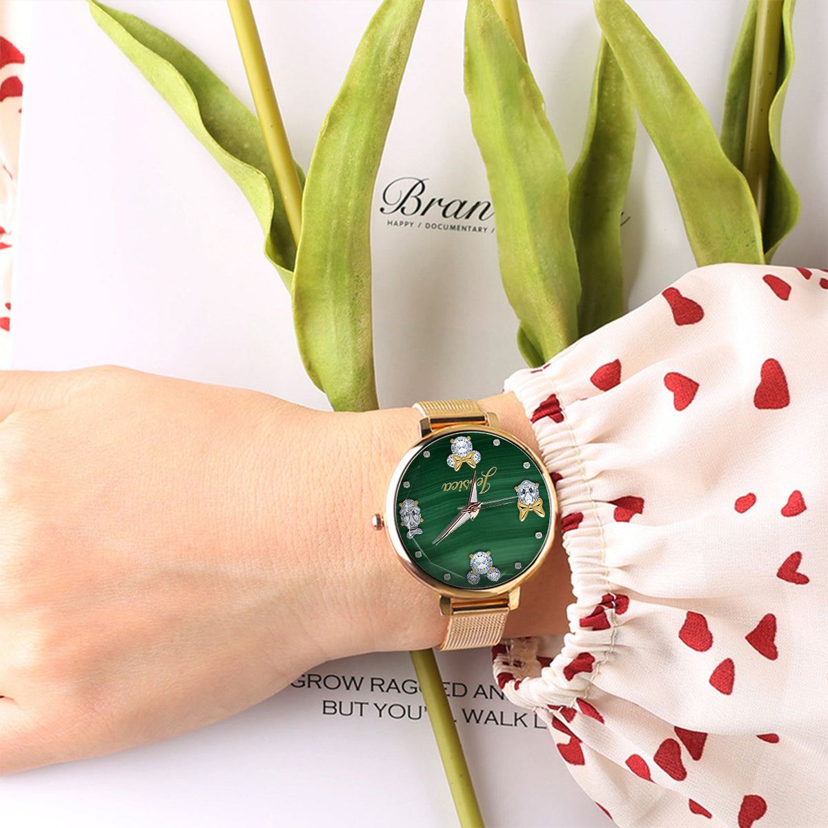Magical Green - Personalized Mouse Women Hand Watch