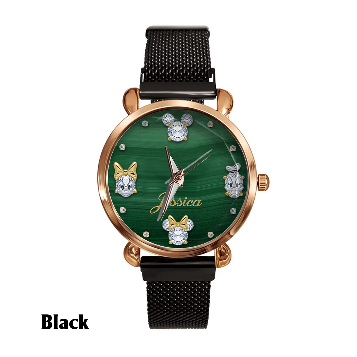 Magical Green - Personalized Mouse Women Hand Watch