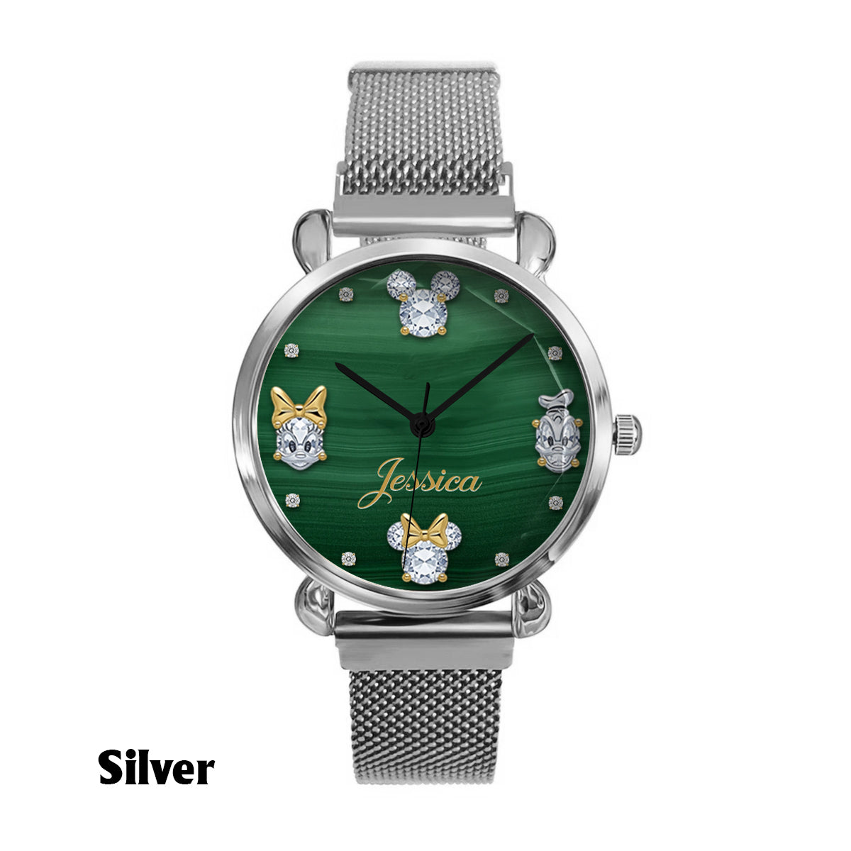 Magical Green - Personalized Mouse Women Hand Watch