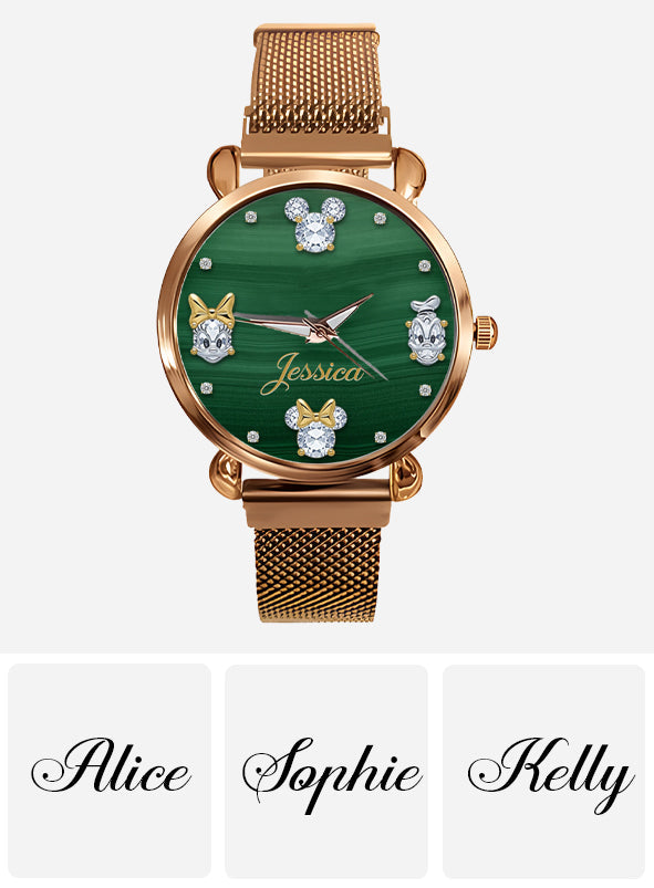 Magical Green - Personalized Mouse Women Hand Watch