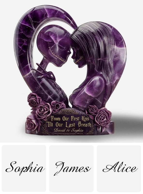 Till Our First Kiss Till Our Last Breath - Personalized Nightmare Custom Shaped Acrylic Plaque