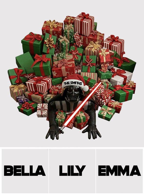 Welcome To The Dark Side - Personalized The Force Shaped Tree Skirt