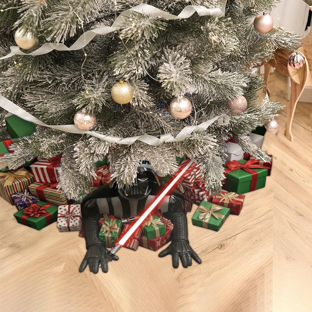 Welcome To The Dark Side - Personalized The Force Shaped Tree Skirt