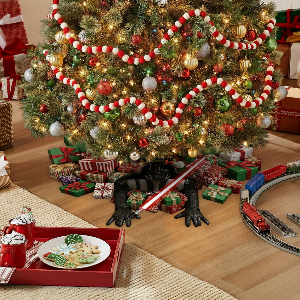 Welcome To The Dark Side - Personalized The Force Shaped Tree Skirt
