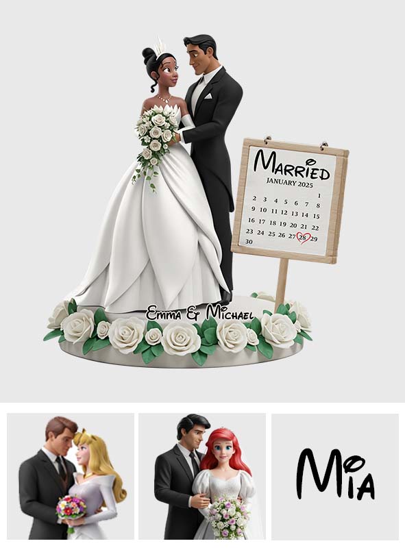 Happily Ever After Anniversary - Personalized Mouse Custom Shaped Acrylic Plaque