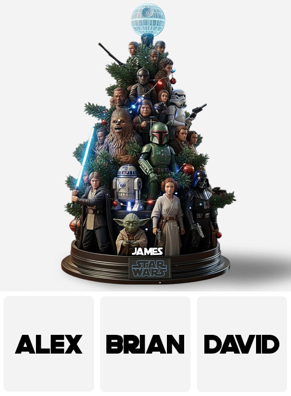 Dashing Through The Snow - Personalized The Force Custom Shaped Acrylic Plaque