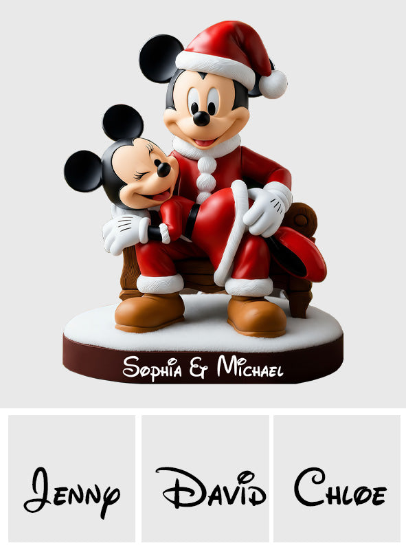 Funny Big Ears Couple - Personalized Mouse Custom Shaped Acrylic Plaque