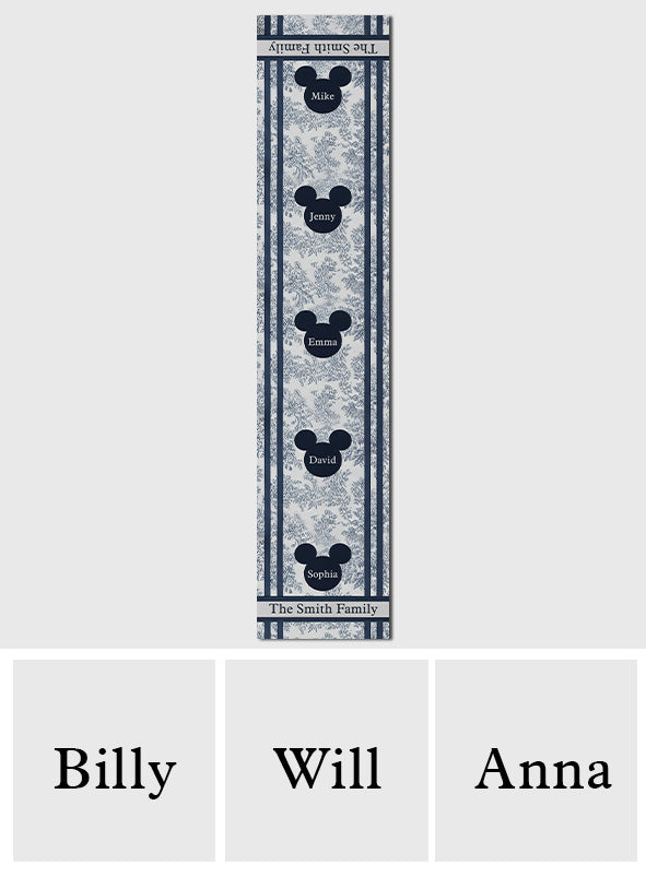Magical Chinoiserie Fall Decor - Personalized Mouse Table Runner