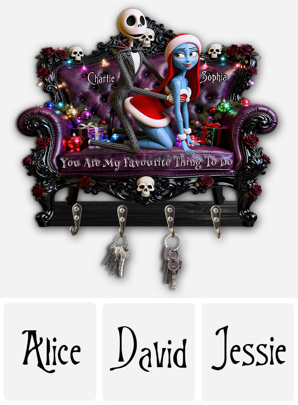 You Are My Favourite Thing To Do - Personalized Nightmare Custom Shaped Hanging Rack