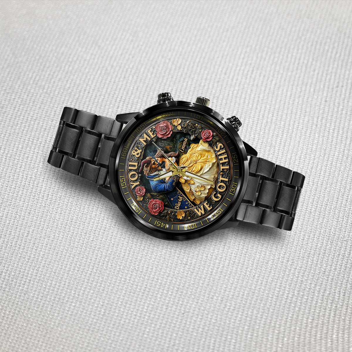 You & Me We Got This - Personalized Couple Hand Watch