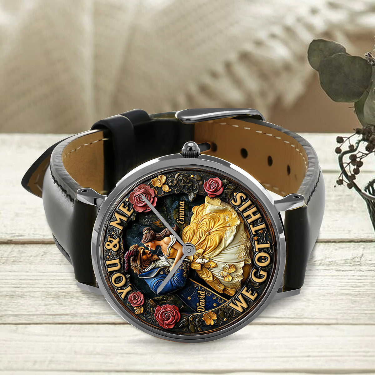 You & Me We Got This - Personalized Couple Hand Watch