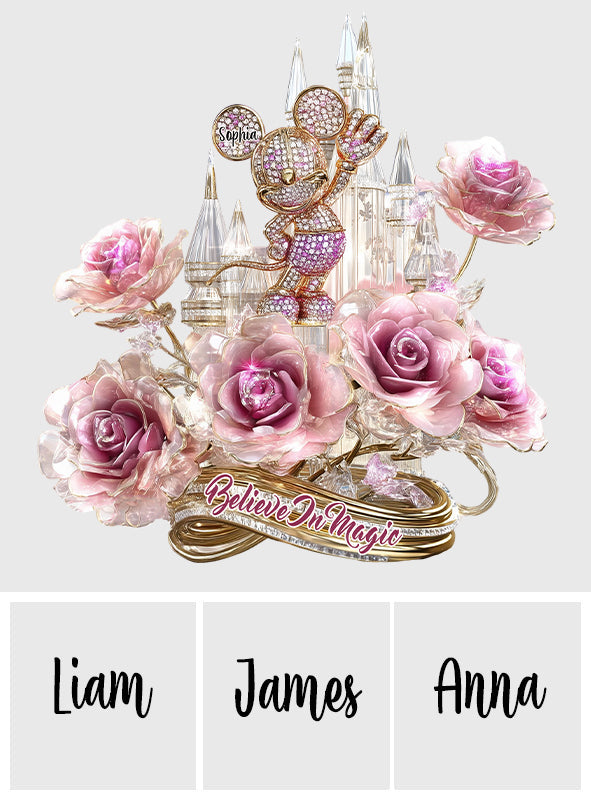 Believe In Magic - Personalized Mouse Custom Shaped Acrylic Plaque