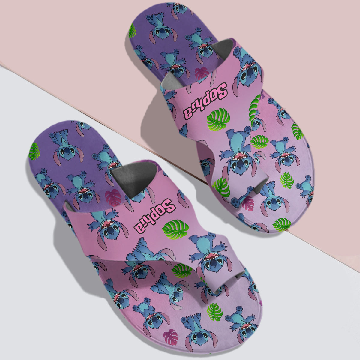 Blue Ohana Friend - Personalized Ohana Open Toe Sandals