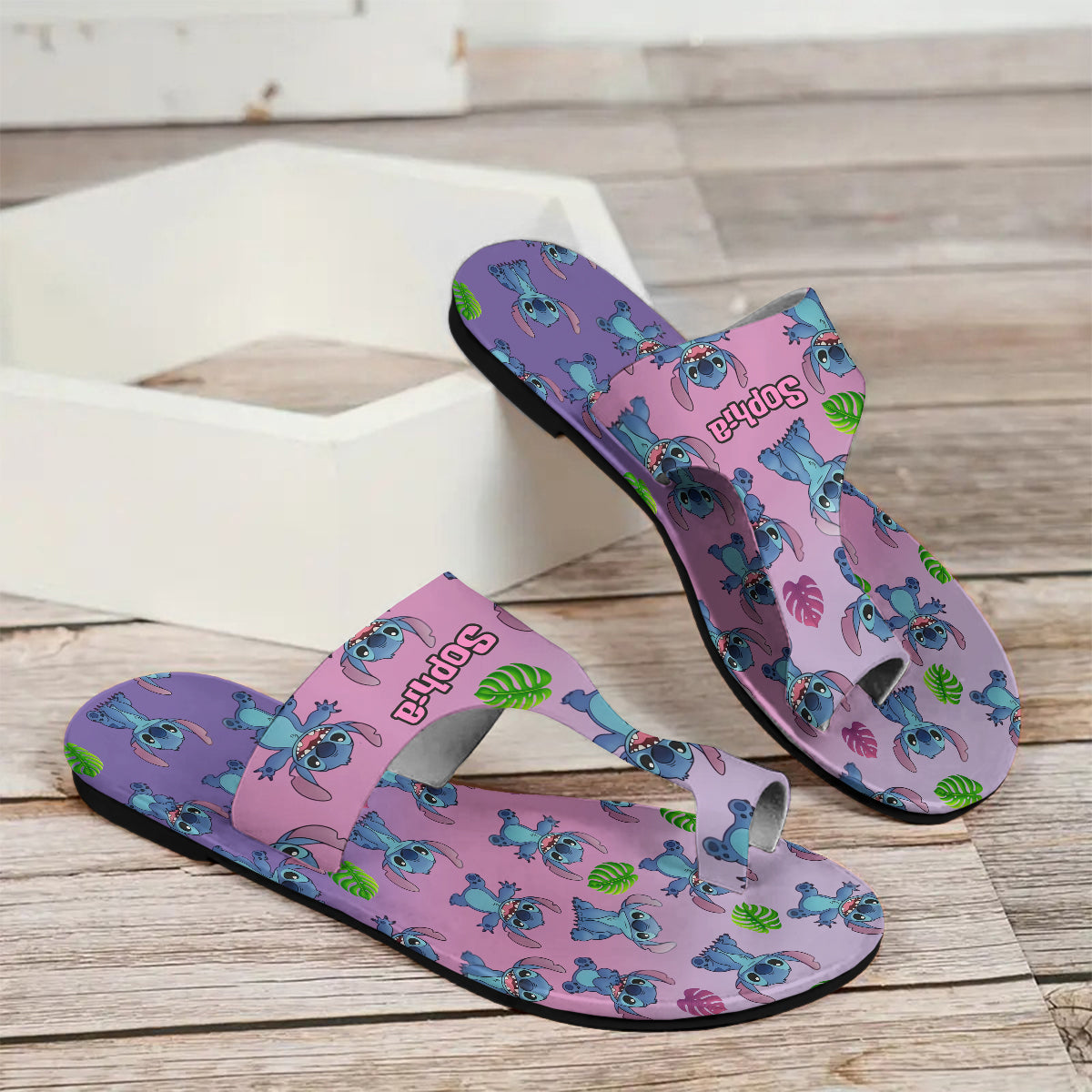 Blue Ohana Friend - Personalized Ohana Open Toe Sandals