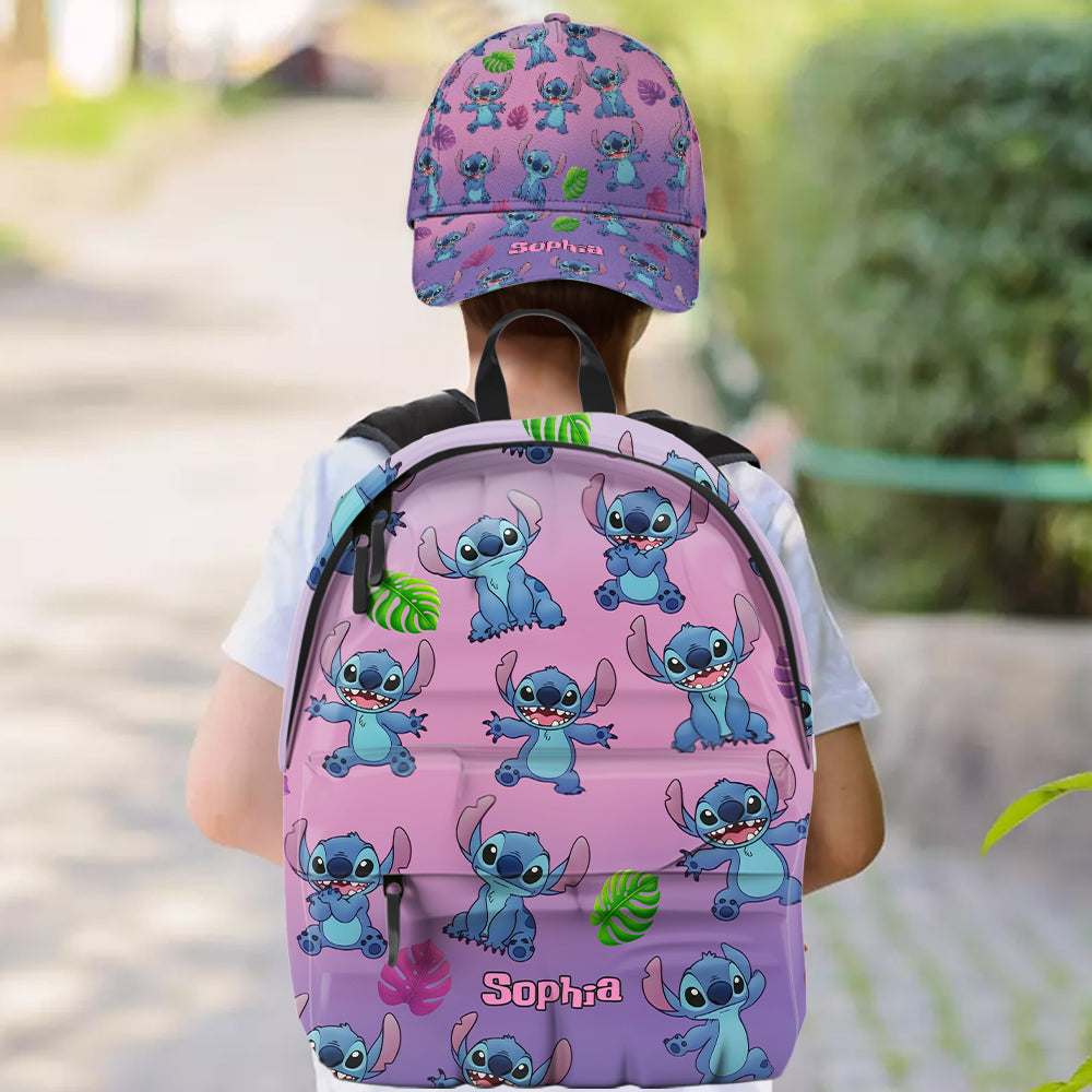 Blue Ohana Friend - Personalized Ohana Classic Cap & Backpack