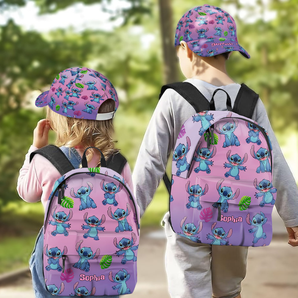 Blue Ohana Friend - Personalized Ohana Classic Cap & Backpack
