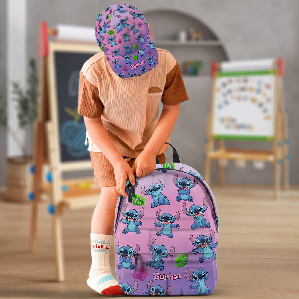 Blue Ohana Friend - Personalized Ohana Classic Cap & Backpack