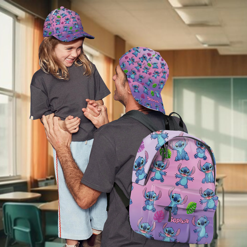 Blue Ohana Friend - Personalized Ohana Classic Cap & Backpack