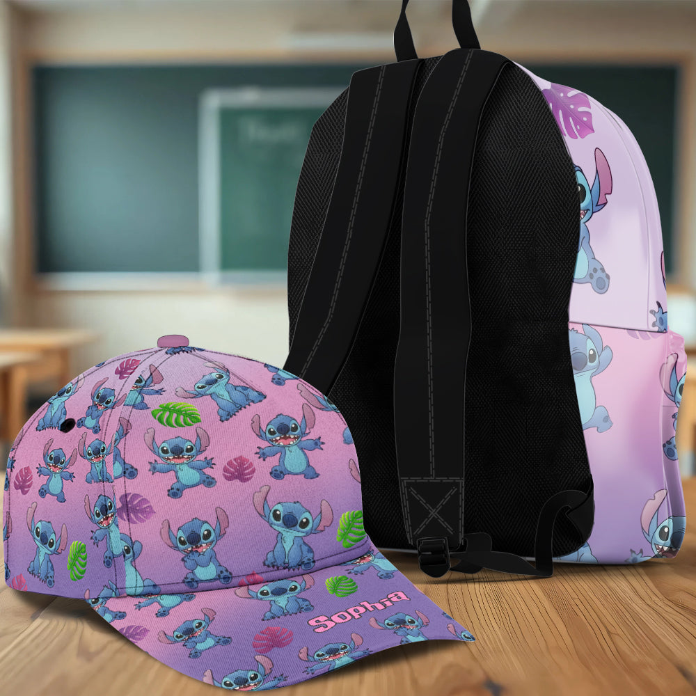 Blue Ohana Friend - Personalized Ohana Classic Cap & Backpack