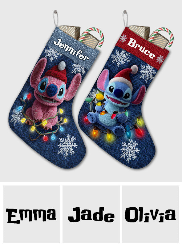 Ohana Means Family Perfect for Holiday Decorations - Personalized Ohana Christmas Stockings