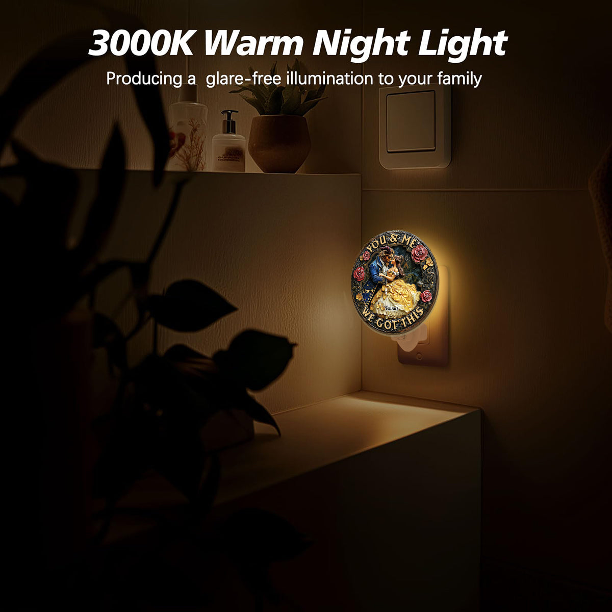 You And Me We Got This - Personalized Mouse Plug-In Night Light