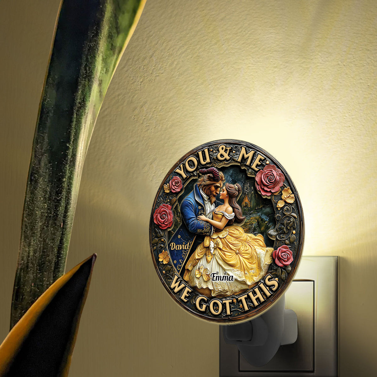 You And Me We Got This - Personalized Mouse Plug-In Night Light