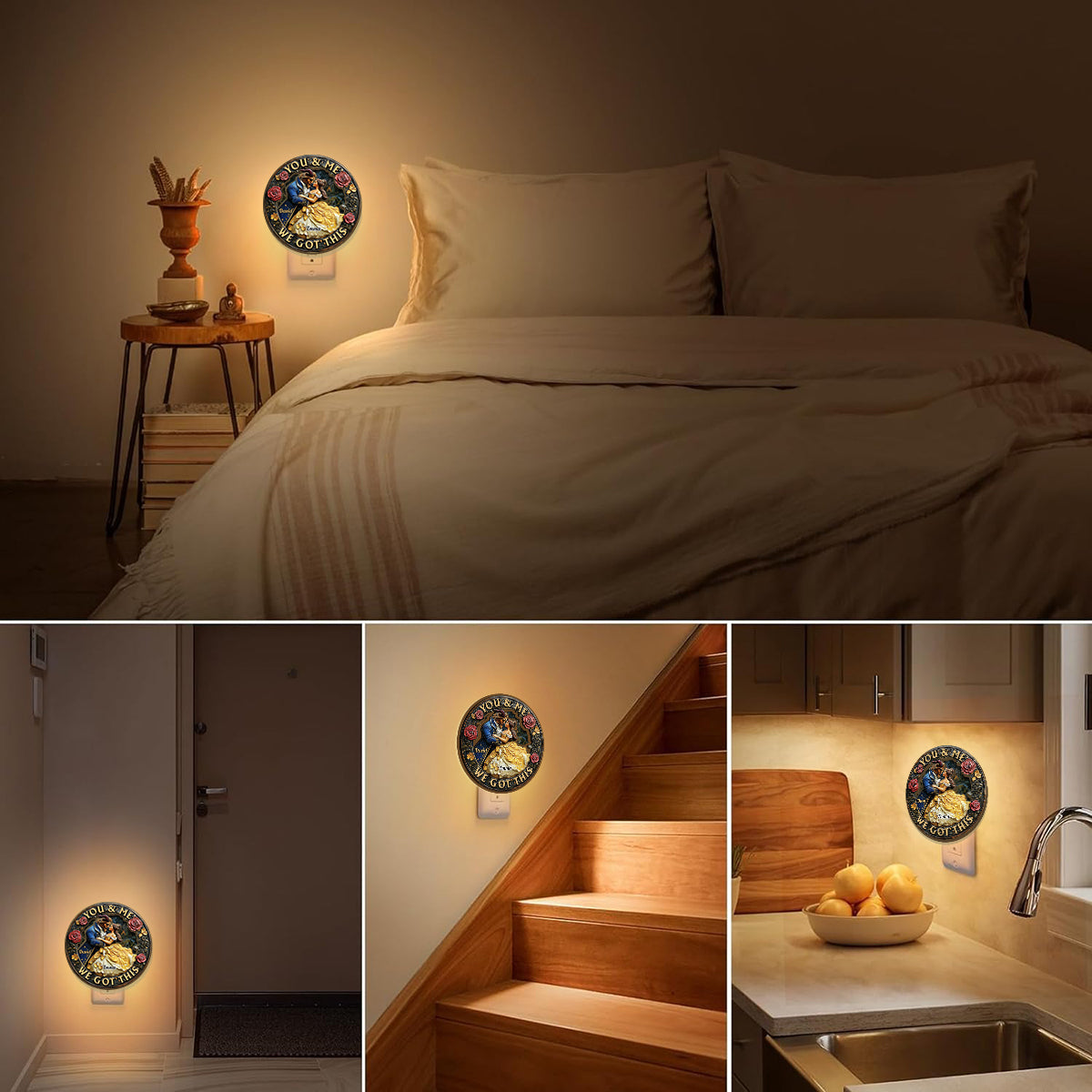 You And Me We Got This - Personalized Mouse Plug-In Night Light