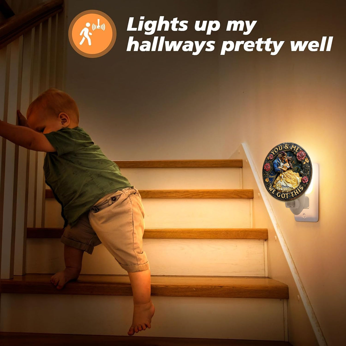 You And Me We Got This - Personalized Mouse Plug-In Night Light