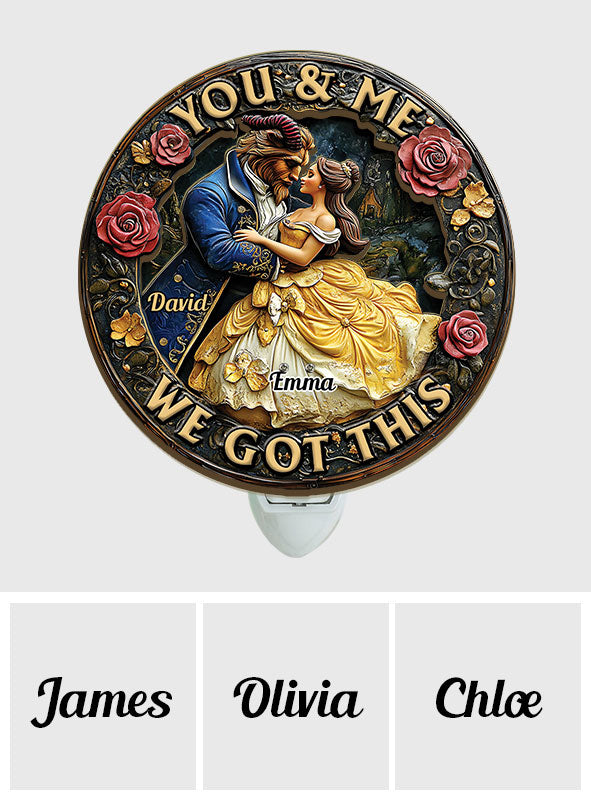 You And Me We Got This - Personalized Mouse Plug-In Night Light