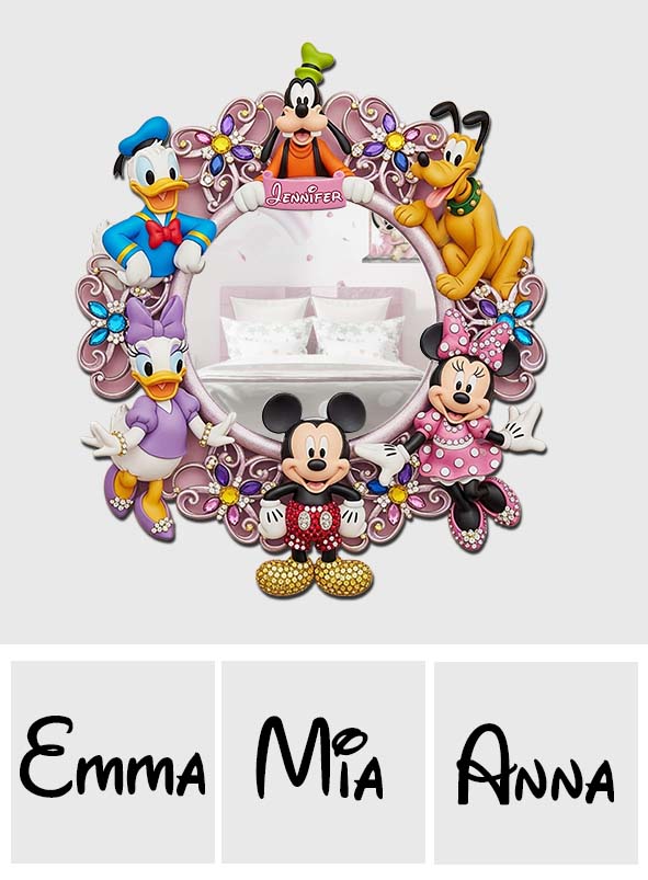 Magical World - Personalized Mouse Wall Hanging Mirror