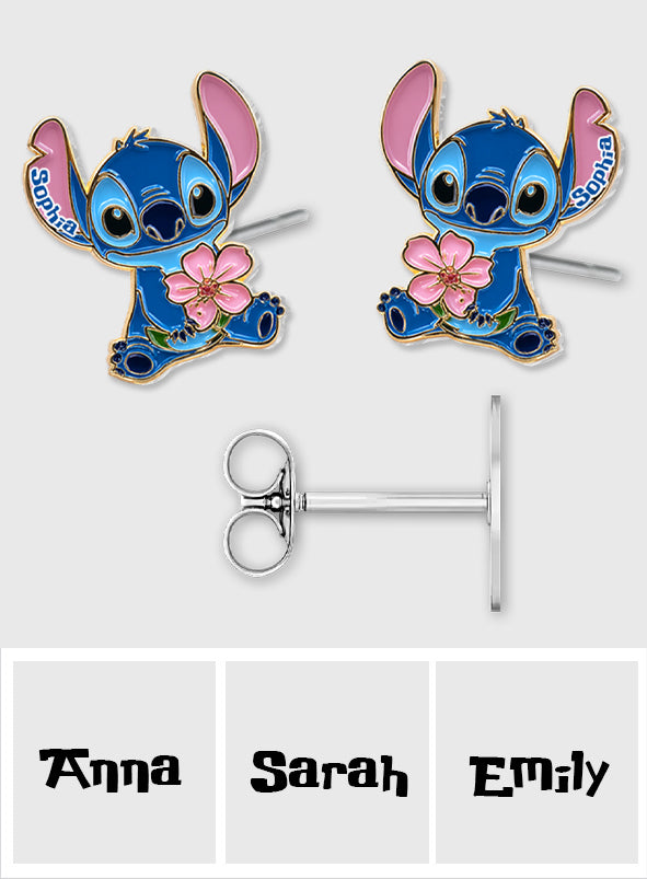 Aloha Ohana - Personalized Ohana Stud Earrings