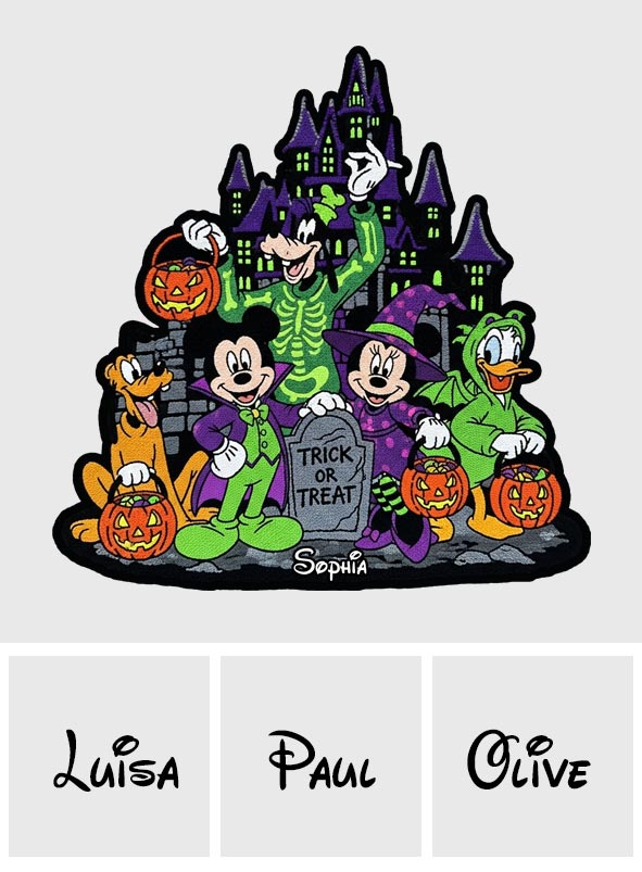 Not-So-Scary Halloween Party - Personalized Mouse Non-Slip Tufted Rug