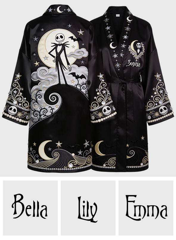 The Nightmare - Personalized Nightmare Satin Robe