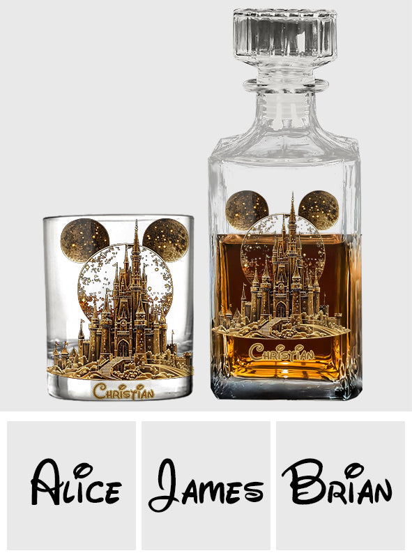 Magical Castle - Personalized Mouse Whiskey Glass