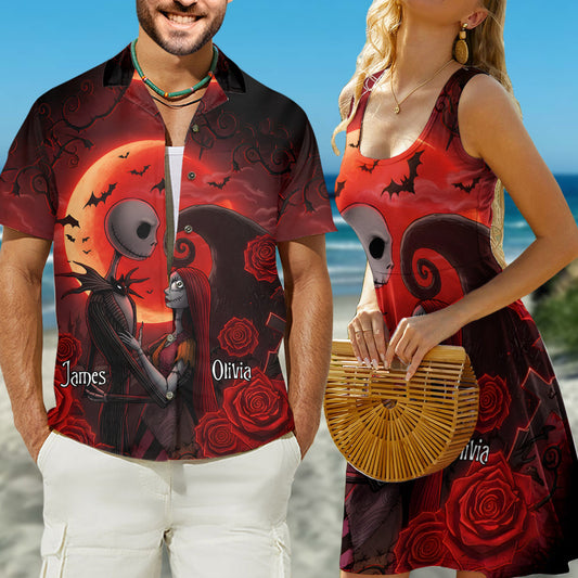 You & Me - Personalized Nightmare Hawaiian Shirt & Sleeveless Dress